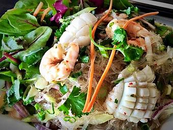 Product: Glass Noodle Salad with Seafood - Supannee House of Thai in San Diego, CA Seafood Restaurants