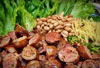 Product: Thai Sausage - Supannee House of Thai in San Diego, CA Seafood Restaurants