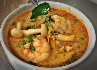 Product: Tom Yum Soup - Supannee House of Thai in San Diego, CA Seafood Restaurants