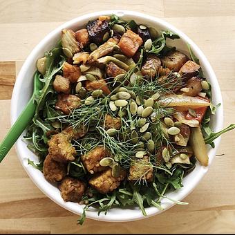 Product: This is the Ancient Grains Bowl. Nourish Bowl options are different each day. Find the daily food option by calling us at 417.781.0909 or by checking our social media pages. - Suzanne's Natural Foods - P. in Joplin, MO Organic Restaurants