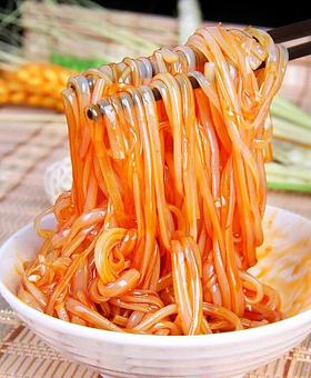 Product: Mung Bean Jelly Noodle in Chili Sauce - Szechwan Noodle in Rio Salado Community College - Tempe, AZ Pasta & Rice