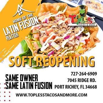 Product - T.O.P.L.E.S.S. Tacos and More,Port Richey in Port Richey, FL Latin American Restaurants