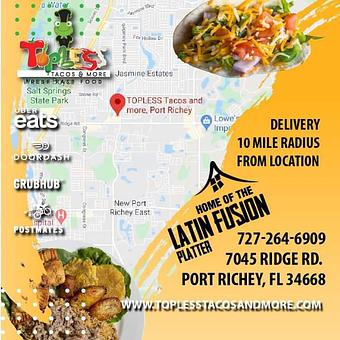 Product - T.O.P.L.E.S.S. Tacos and More,Port Richey in Port Richey, FL Latin American Restaurants