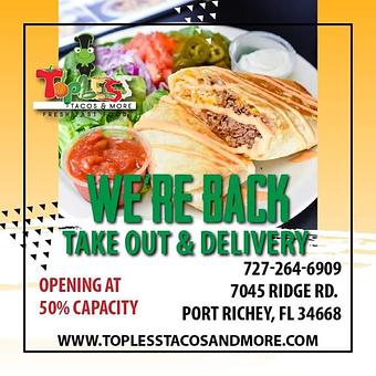 Product - T.O.P.L.E.S.S. Tacos and More,Port Richey in Port Richey, FL Latin American Restaurants