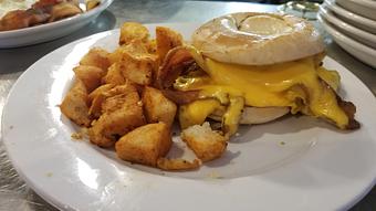 Product: bacon breakfast sandwich - Tallchief Diner in Irving, NY Diner Restaurants