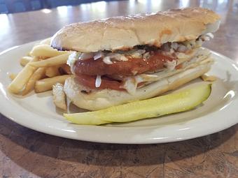 Product: Half a Chicken Finger sub - Tallchief Diner in Irving, NY Diner Restaurants