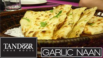 Product: Garlic Naan - Tandoor Char House in Lincoln Park, DePaul - Chicago, IL Barbecue Restaurants