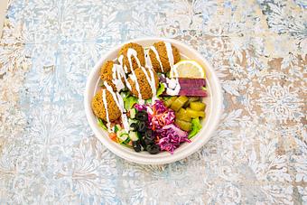 Product: Falafel Bowl - TAZA Shawarma and Falafel in Falls Church, VA Coffee, Espresso & Tea House Restaurants
