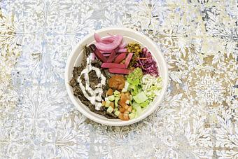 Product: Beef Shawarma Bowl - TAZA Shawarma and Falafel in Falls Church, VA Coffee, Espresso & Tea House Restaurants