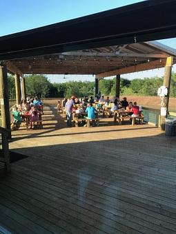 Product: Pier overlooking pond - Te'jun The Texas Cajun in Robinson, TX Cajun & Creole Restaurant