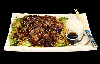 Product: Yakisoba Chicken - Teriyaki Bento in Right Behind 7Eleven,  Same Mall with Padington's Pizza - Salem, OR Japanese Restaurants