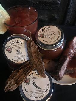 Product: Chipotle Ketchup, BBQ Sauce and Two Bloody Mary Mixes - The Alibi in Washington, DC American Restaurants