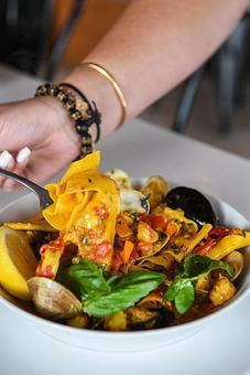 Product: frutti di mare, crab brodo, chili butter - The Alley in Miami Beach, FL Italian Restaurants