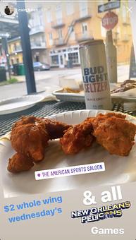 Product: Wednesday's and Pelican Game Nights! - The American Sports Saloon in French Quarter - New Orleans, LA American Restaurants