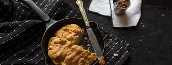 Product: Maw Maw's Cast Iron Biscuits + bacon jam - The Asbury in Uptown Charlotte - Charlotte, NC American Restaurants