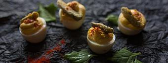 Product: Deviled Eggs - The Asbury in Uptown Charlotte - Charlotte, NC American Restaurants