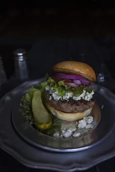 Product: Krenz Ranch Burger with blue cheese - The Asbury in Uptown Charlotte - Charlotte, NC American Restaurants