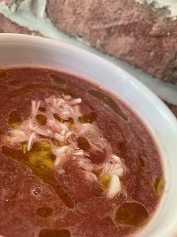 Product: Watermelon Gazpacho - The Bayou Easton in Easton, PA Southern Style Restaurants