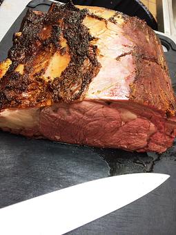 Product: Hickory & Mesquite Smoked Prime Rib of Beef! 8.9.14 - The Caboose Restaurant in Located in Beautiful Downtown McComb - McComb, MS Cajun & Creole Restaurant