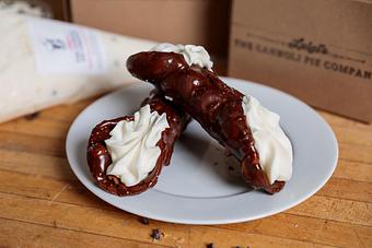 Product: Chocolate Dipped - The Cannoli Pie Company - Factory Outlet and Luigi's Cannoli Cafe in Bridgeport, CT Bakeries