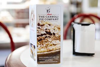 Product: Cannoli Pie Company Menu - The Cannoli Pie Company - Factory Outlet and Luigi's Cannoli Cafe in Bridgeport, CT Bakeries