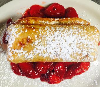 Product: Fried Cheesecake with strawberries - The Concord Grill in Affton - Saint Louis, MO American Restaurants