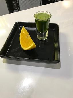 Product: Wheatgrass Shot - The Enerjuicer - Suburban Station in Philadelphia, PA Health Food Restaurants