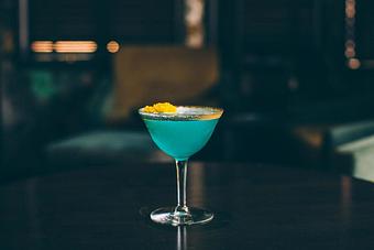 Product: Rhum Agricole, Cocchi Americano, Lemon, Blue Curacao, Absinthe - The Fiscal Agent in Studio City, CA Restaurants/Food & Dining