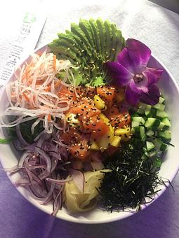 Product: Salmon Poke - The Fish House in Miami, FL Seafood Restaurants