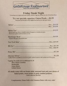 Product - The GateHouse Restaurant in Pickens, SC American Restaurants