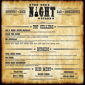 Product - The One Night Stand in Valrico, FL Bars & Grills