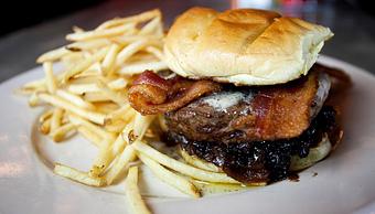 Product: Ohio thick-cut bacon | truffle butter | red onion jam - The Rail - Akron in Fairlawn, OH American Restaurants