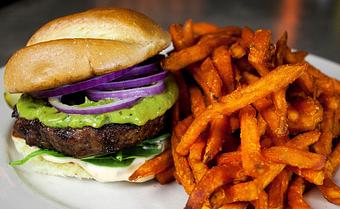 Product: avocado spread | spinach | red pepper mayonnaise | red onion - The Rail - Akron in Fairlawn, OH American Restaurants