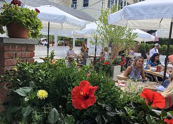 Product: Enjoy alfresco dining on our beautiful outdoor patio dining area! The Shed Restaurant Huntington NY. Brunch, Lunch & Dinner served 7 Days a week. - The Shed Restaurant - Huntington NY in Huntington Village - Huntington, NY American Restaurants