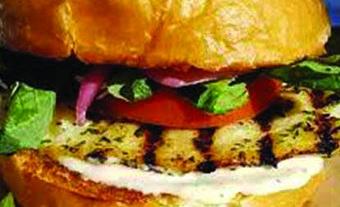 Product: Grilled Wasabi Fish Sandwich - The Shores Kitchen in Santa Monica, CA Hamburger Restaurants