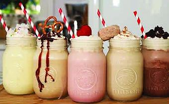 Product: Milkshakes Old Fashioned Hand Scooped - The Shores Kitchen in Santa Monica, CA Hamburger Restaurants