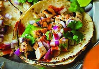 Product: Grilled Chicken Tacos - The Shores Kitchen in Santa Monica, CA Hamburger Restaurants