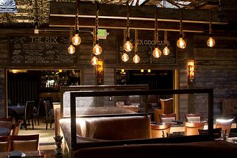 Product: Dining Room view towards The Bourbon Room. - The Six Chow House in Calabasas, CA American Restaurants