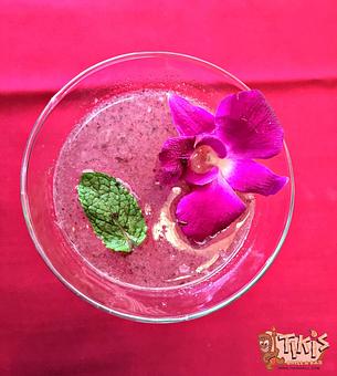 Product: Blueberry Summer Smash
Enjoy summer year round with this refreshing mix of Skyy Pacific Blueberry Vodka muddled with fresh blueberries and blackberries - Tikis Grill & Bar in Waikiki - Honolulu, HI Bars & Grills