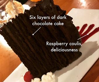 Product: Six-Layer Chocolate Cake - Tikis Grill & Bar in Waikiki - Honolulu, HI Bars & Grills