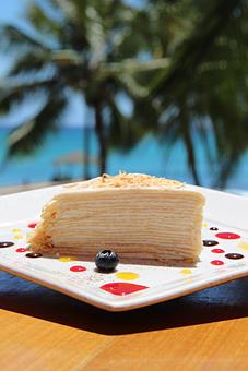 Product: 20-layer Haupia Crepe Cake - Tikis Grill & Bar in Waikiki - Honolulu, HI Bars & Grills