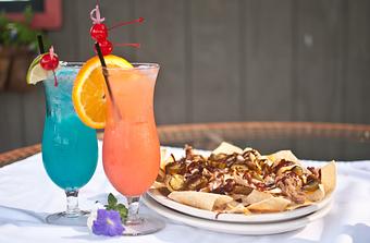 Product: drinks and BBQ nachos - Timberloft Restaurant & Lounge in Gordonsville, TN Barbecue Restaurants