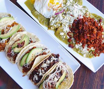 Product: Tacos and chilaquiles - Tlayuda L.A in Los Angeles, CA Latin American Restaurants