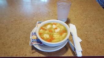 Product: chicken dumpling soup - Tommy's Restaurant in Grand Island, NE Sandwich Shop Restaurants