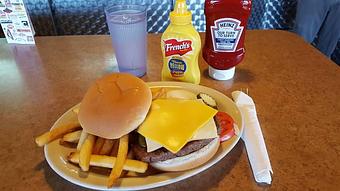 Product: Buffalo Burger with cheese - Tommy's Restaurant in Grand Island, NE Sandwich Shop Restaurants