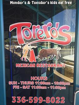 Product - Torero's Mexican Restaurant in Roxboro, NC Mexican Restaurants