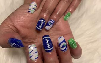 Product: Football Designs - Treasured Hands Nail & Beauty Salon in Boston, MA Beauty Salons