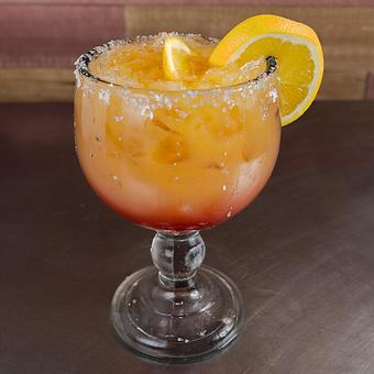 Product: Peach Margarita on the Rocks - Tucan Tacos in Grand Island, NE Mexican Restaurants