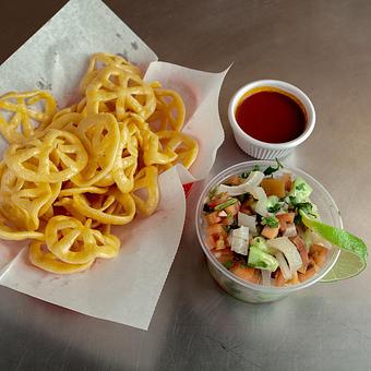 Product: Pork Skin Chips & Dip - Tucan Tacos in Grand Island, NE Mexican Restaurants