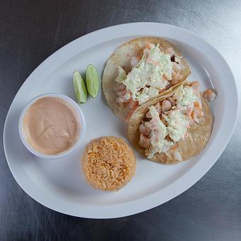 Product: Shrimp Taco Plate - Tucan Tacos in Grand Island, NE Mexican Restaurants